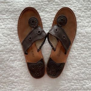 Jack Rogers Sandals Brown Size 9.5
